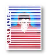 prepared in photoshop using a bar code combined with a self portrait (see paintings, page 6)