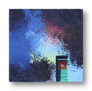 I combined, in Photoshop, a small acrylic painting with a door from another painting on this site to make an entirely new image