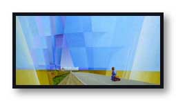 "Highway Blues" &copy;1974-C.E.Newland - Acrylic - Private Collection