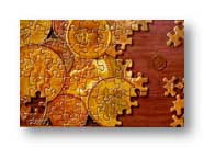 At 800x600 screen resolution, the enlargement of this painting is larger than life size on a 17"monitor