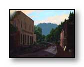 Painting: "Mogollon Morning" - &copy;1990-C.E.Newland - acrylic - Private collection