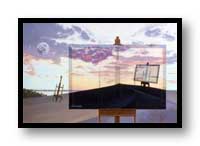 Painting:"Sixtieth Birthday"-&copy;1995-C.E.Newland - acrylic on watercolor board - Private collection