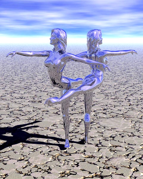 I used Poser, Bryce and Photoshop for this image-Did You Say Dance?-©2007-C.E.Newland - Digital Image